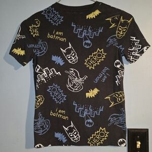 S Batman T-Shirt TEE Kids I am Batman Black